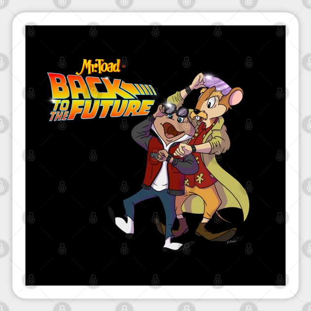 Toad back to the future Sticker by CKline